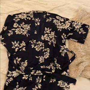 NWOT Belted Floral Kimono